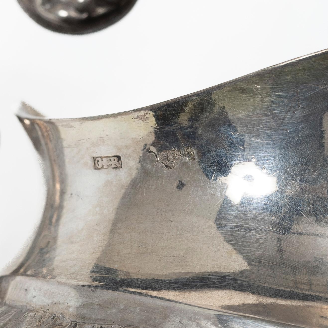 Gustaf Fredrik Richter, gräddkanna, silver, empire, Stockholm 1818-1827 (1863).
