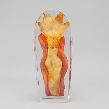 A unique signed glass sculpture by Erika Höglund for Målerås.