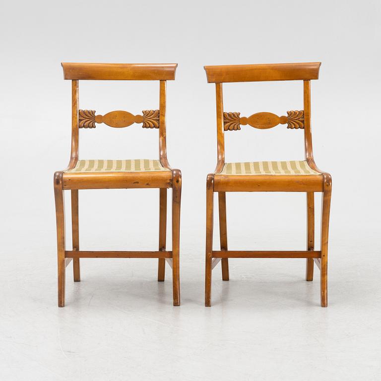 Chairs, 6 pcs, late Empire style, mid-19th century.