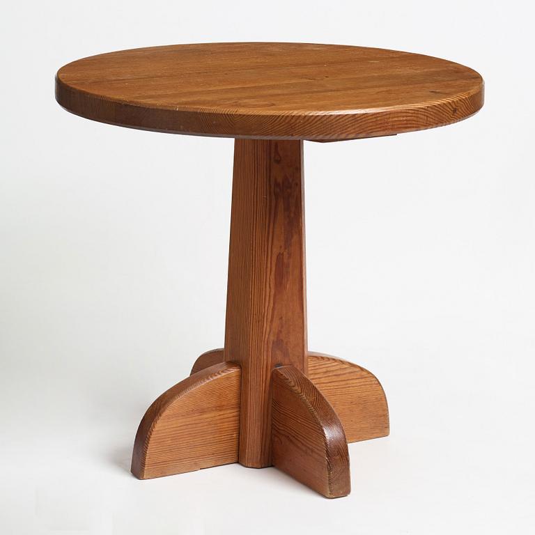 Axel Einar Hjorth, a stained pine "Lovö" table, Nordiska Kompaniet, Sweden 1930's.