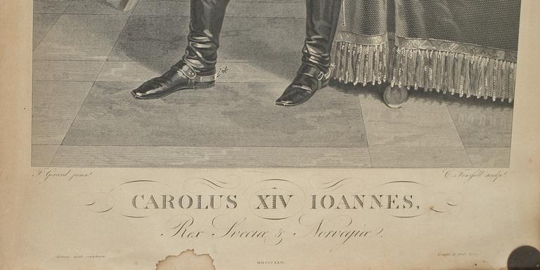 KOPPARSTICK, F Gerard, sculp. Christian Didrik Forsell, 1800-tal.