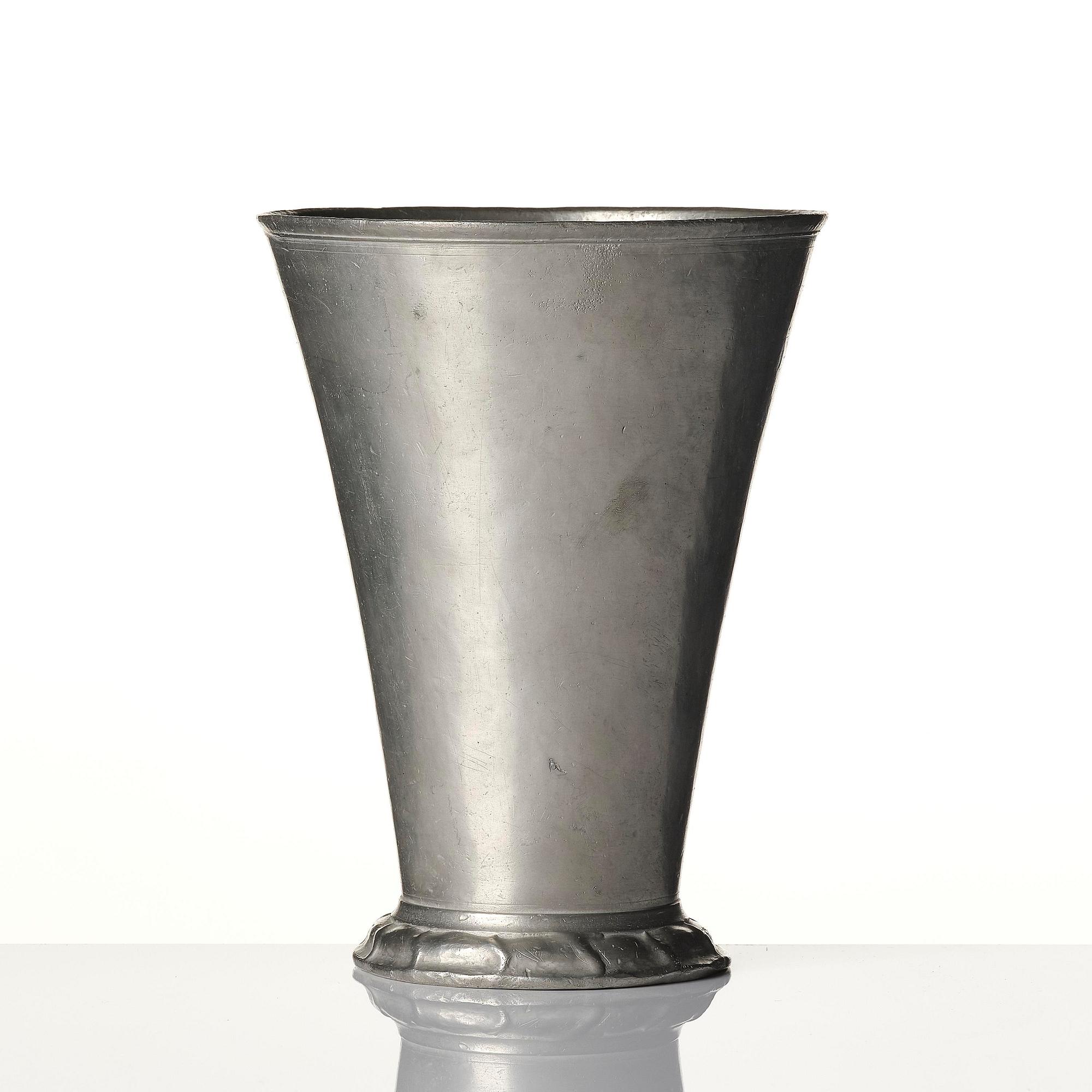A 'skråbägare'  guild beaker for the guild of smiths, by C. G. Malmborg, Stockholm 1786.