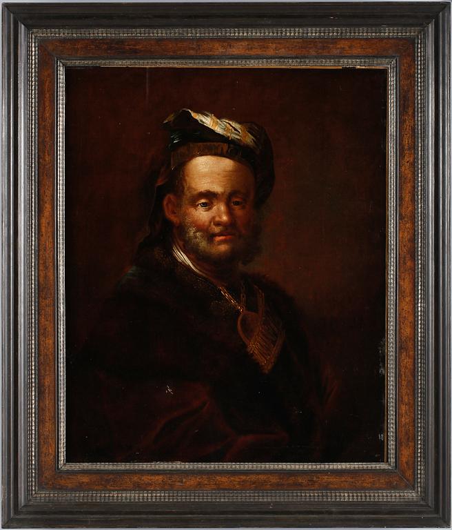 TIBERIUS DOMENIKUS WOCHER, tillskriven, olja på uppklistrad duk, 1700-tal.