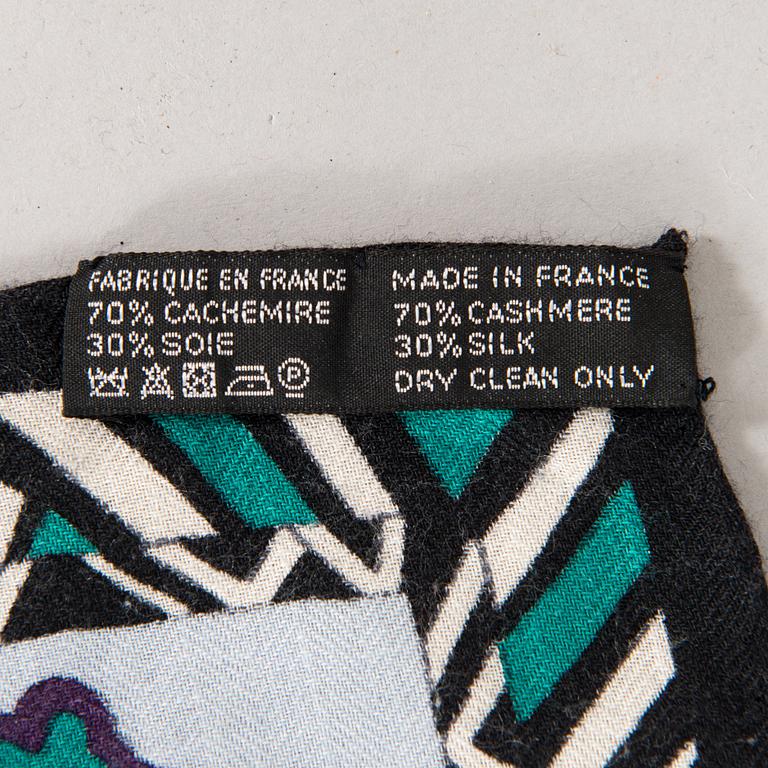 Hermès, a 'Zenobie, Reine De Palmyre' shawl.