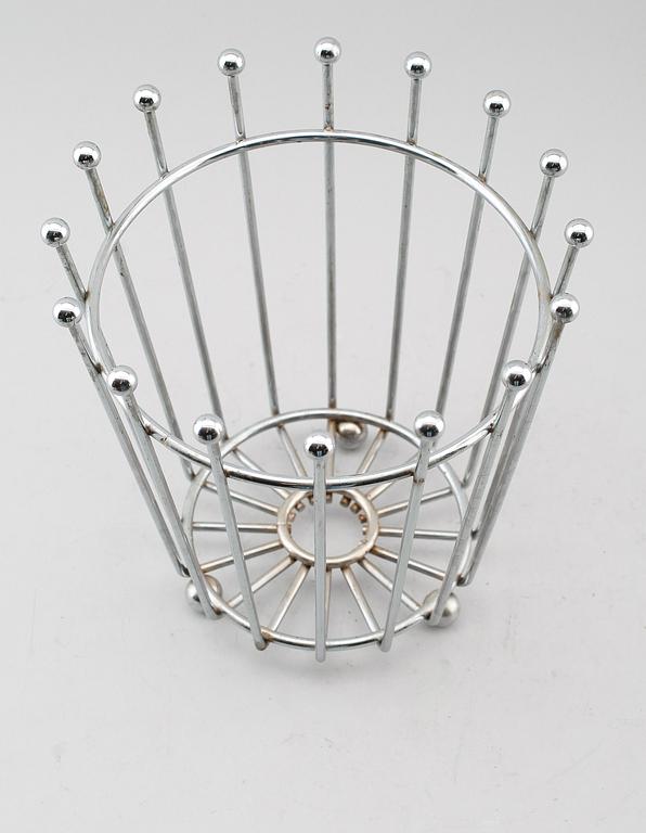 FRUKTKORG, kromad metall, art déco, 1900-talets första hälft.