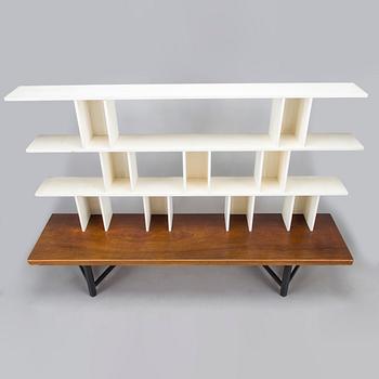 Carl Gustaf Hiort af Ornäs,  hylla, "Välipala", för HMN Huonekalu Mikko Nupponen 1950-tal.