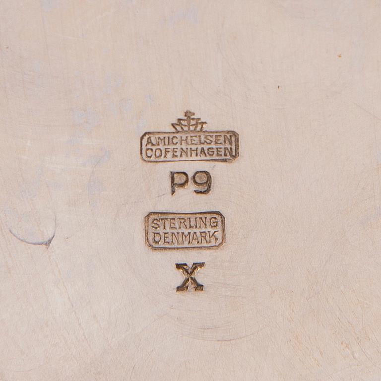 MARGARETABÄGARE, silver, A. Michelsen, Köpenhamn, 1900-talets andra hälft.