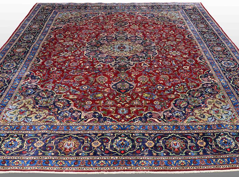 A carpet, Mashad, ca 388 x 300 cm.