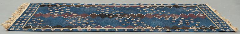 Barbro Nilsson, A CARPET, "Snäckorna", flat weave, ca 229 x 151,5 cm, signed AB MMF BN.