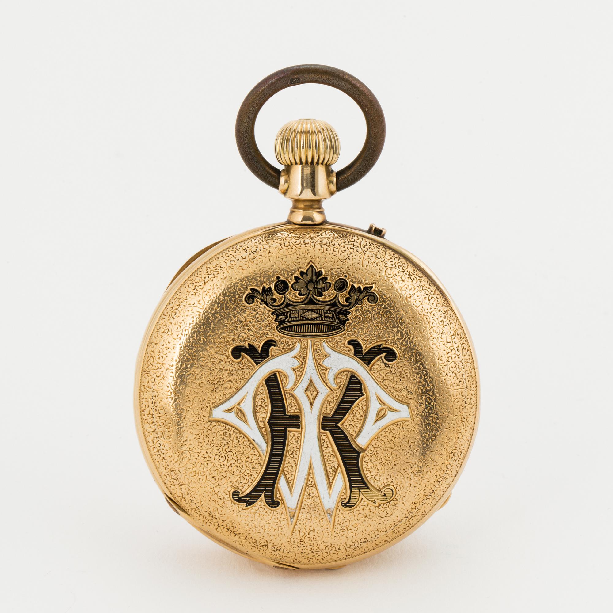 L Sandgren & Son, Stockholm, pocket watch, 46,5 mm.