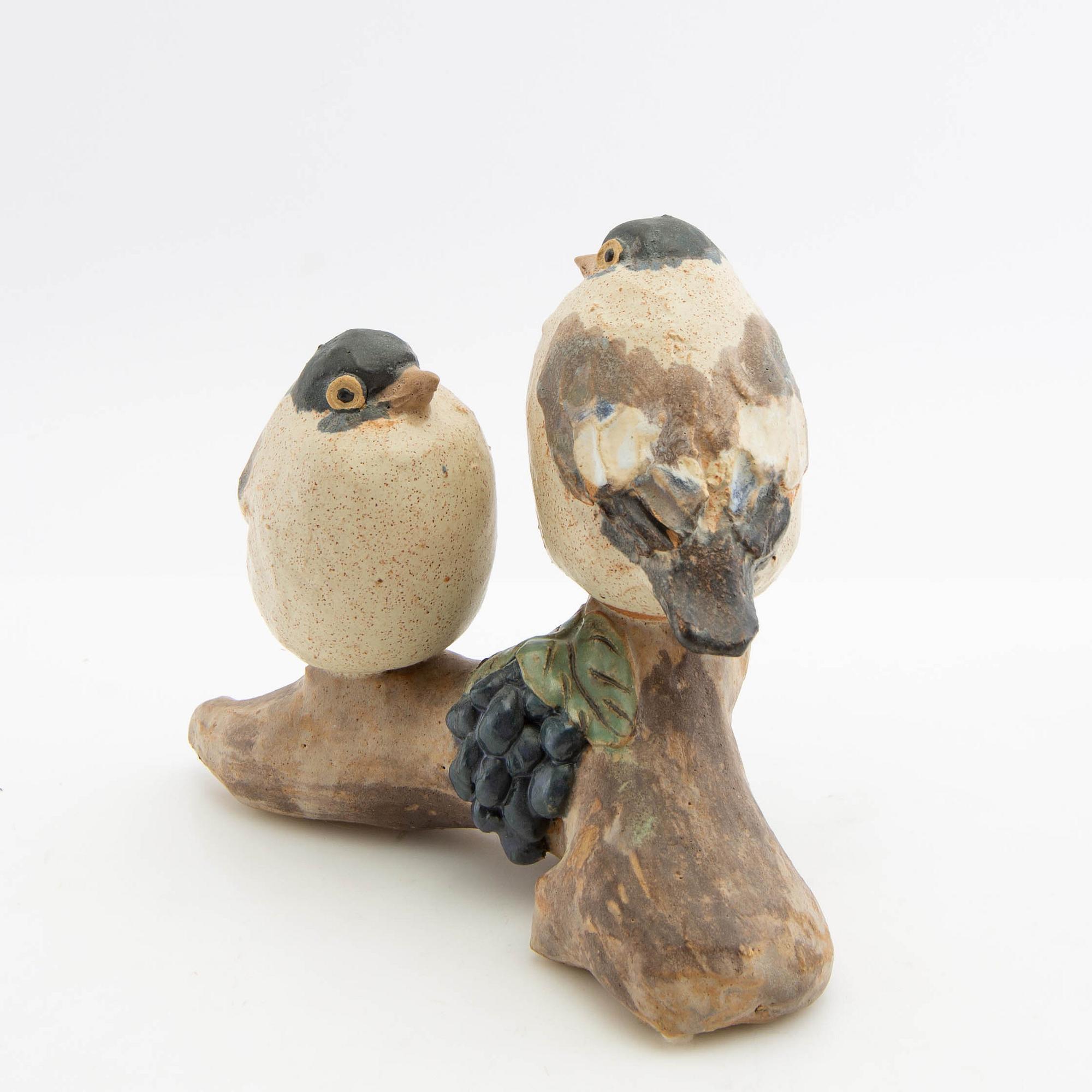 Gunnar Hansson, figuriner 3 st Fåglar.