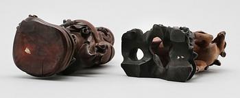 FIGURER, 2 st, Kina, tidigt 1900-tal.