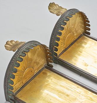 A pair of Swedish Grace wall lamps, 1920s-30s.