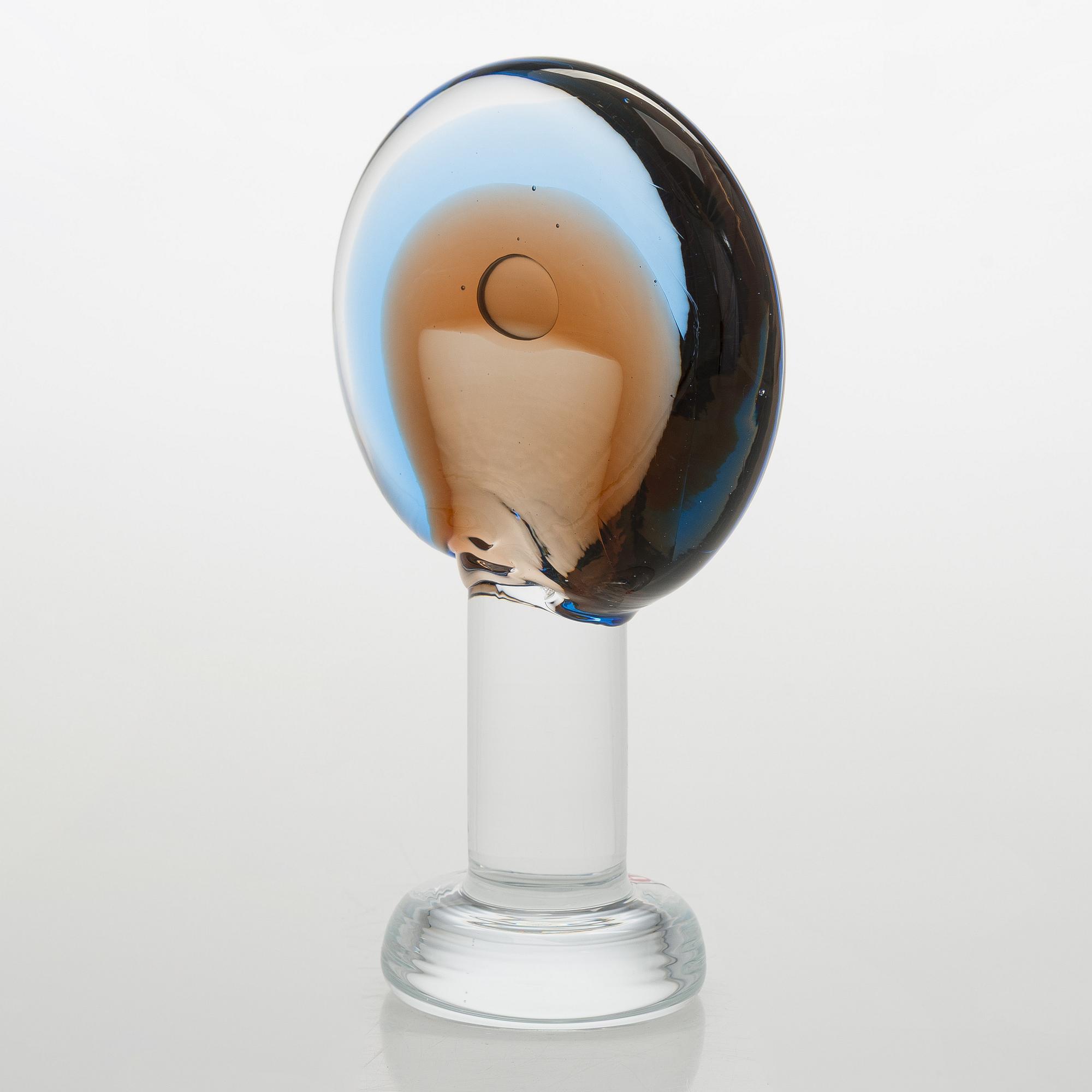 Oiva Toikka, skulptur, "Lollipop", signerad Oiva Toikka, Nuutajärvi 2008 29/60.