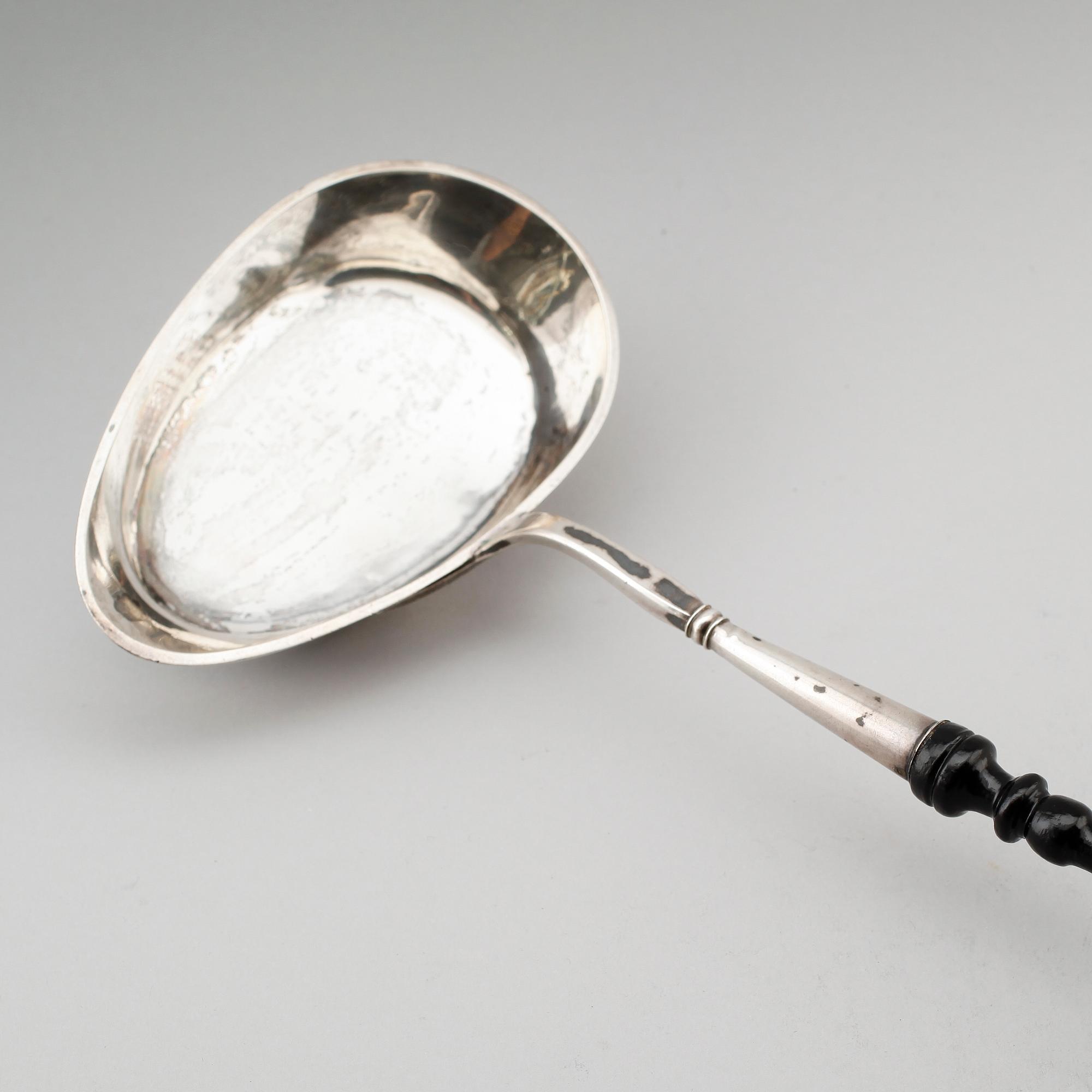 SOPPSLEV, silver, svenska stämplar 1843.