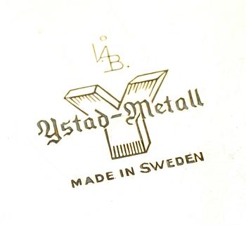 LJUSSTAKAR, 2 par,  mässing, "Lilja " Ivar Ålenius Björk,  Ystad Metall Made in Sweden.