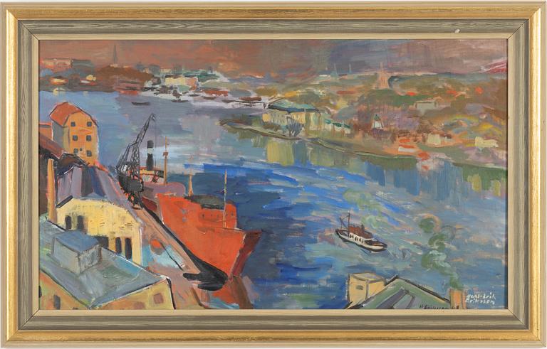 Hans Erik Eriksson, oil on canvas laid on panel, signed.