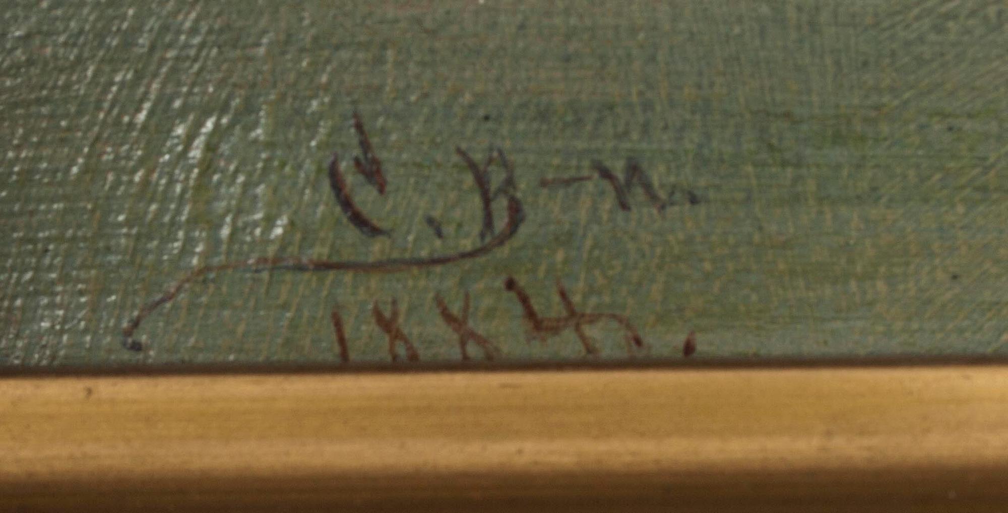 OKÄND KONSTNÄR, olja på duk, sign. och dat. 1884 möjl. Ryssland.