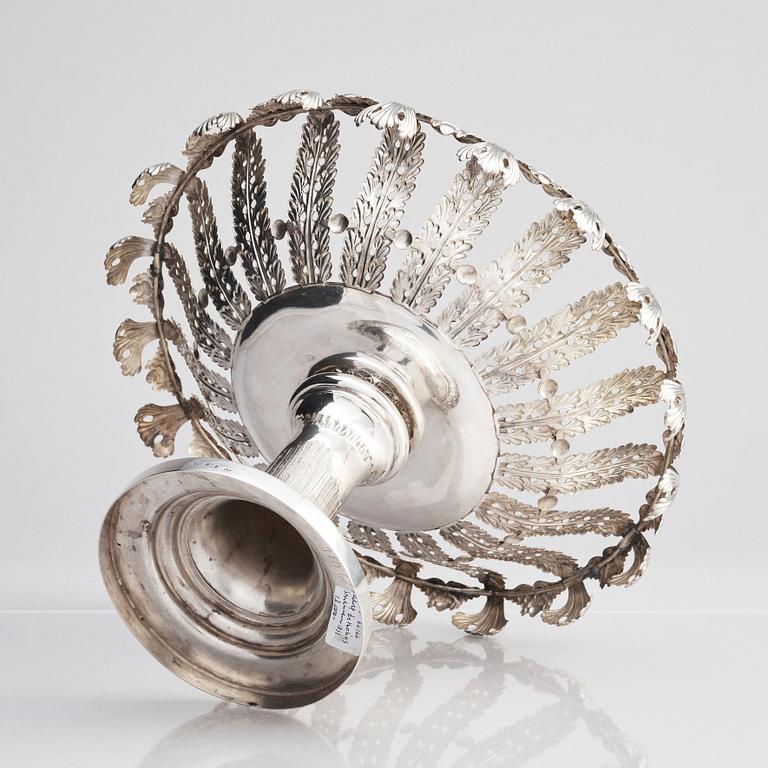 Adolf Zethelius, tazza, silver, Stockholm 1831.