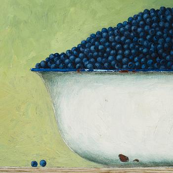 Philip von Schantz, A bowl with blueberries.