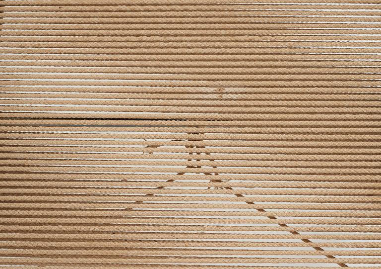 Hans J. Wegner, a 'Flag Halyard' easy chair, Getama, Denmark.