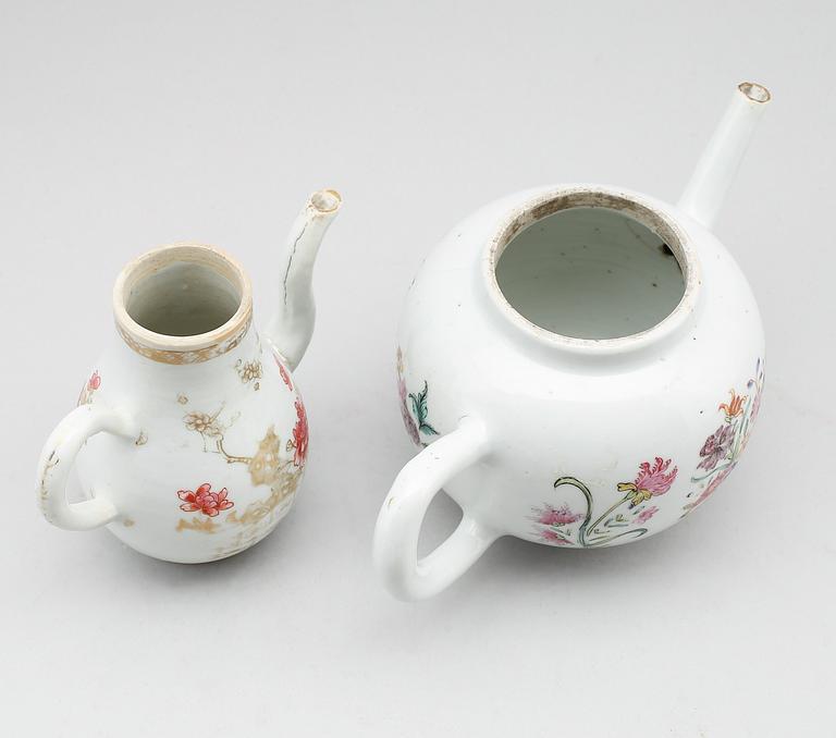 TE- OCH VINKANNA, porsli, Kina, Qianlong, (1736-1795).