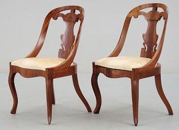 STOLAR, ett par, "Göteborgsmodell", 1800- resp1900-tal.