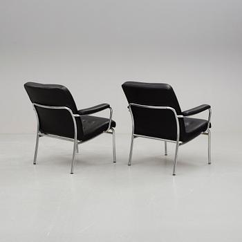 FÅTÖLJER, ett par, NKR, Tranås, 1980-tal.