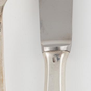 A 30-piece 800 silver cutlery, Warsaw, Poland, after 1920.