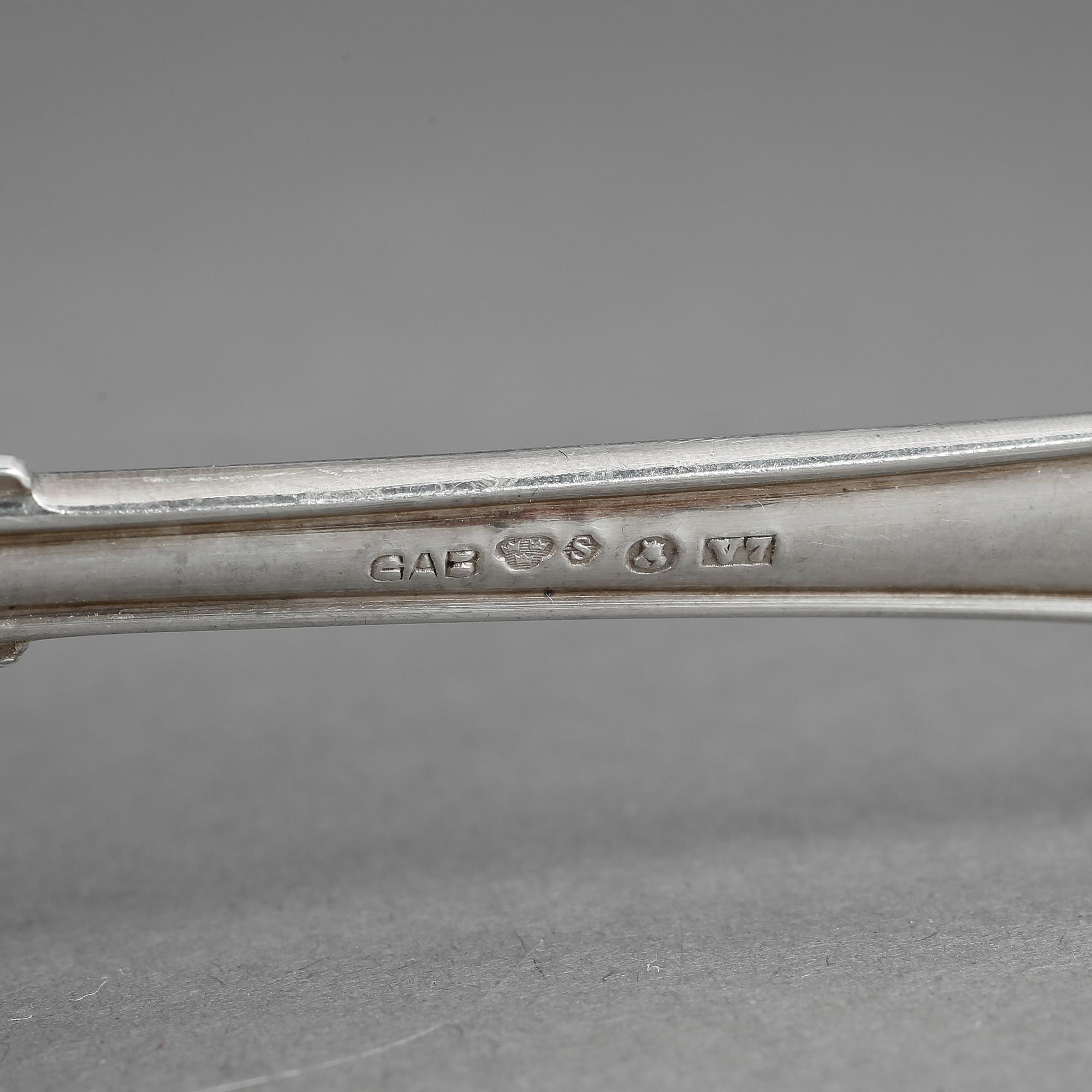 SKEDAR, 20 stycken, silver, bla GAB, Stockholm 1920. Vikt ca 674 gram.