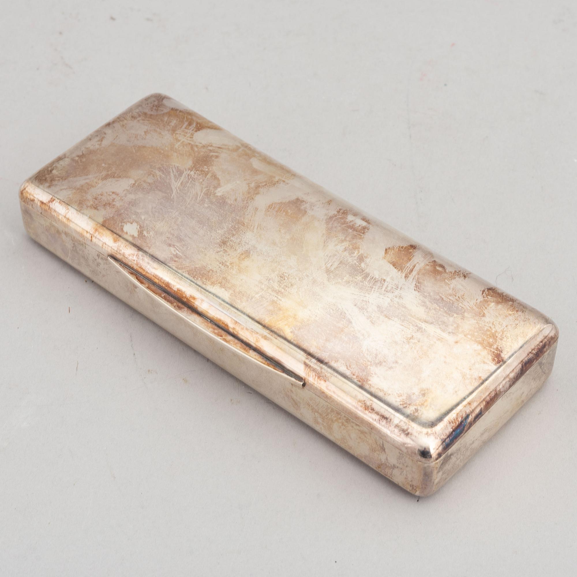 A silver box by Axel Holm, Denmark, second half of the 20th Century.