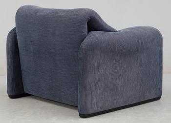 FÅTÖLJ, "Maralunga", Vico Magistretti för Cassina.