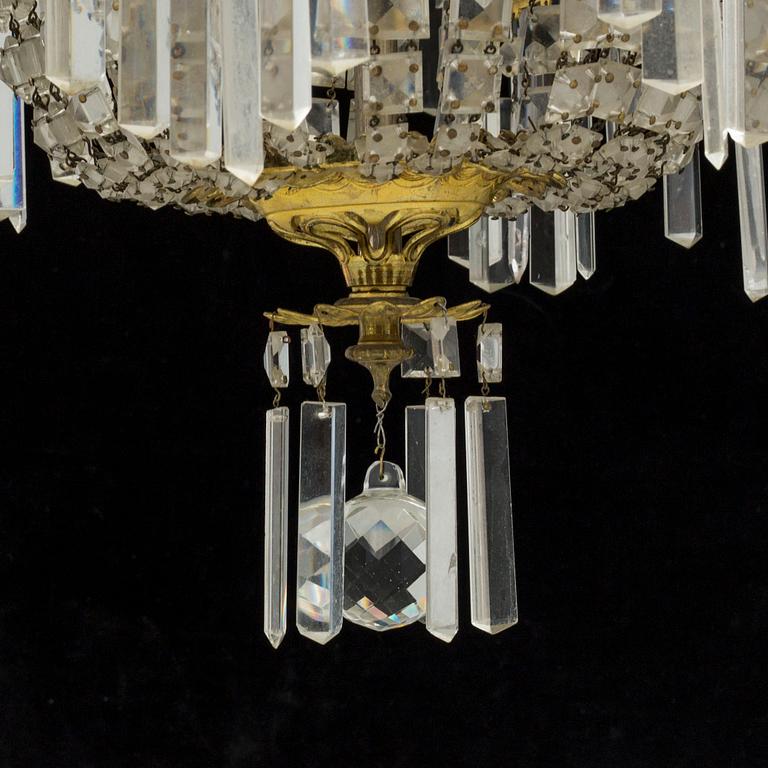 An early 20th century ceiling light.