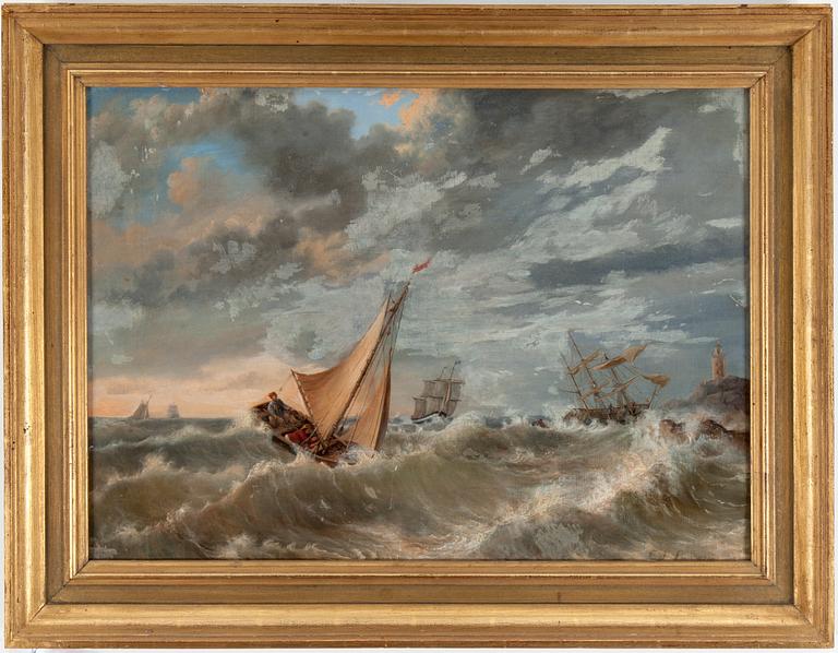 UNKNOWN ARTIST, oil on canvas, unclear signature (possibly Lundgren).