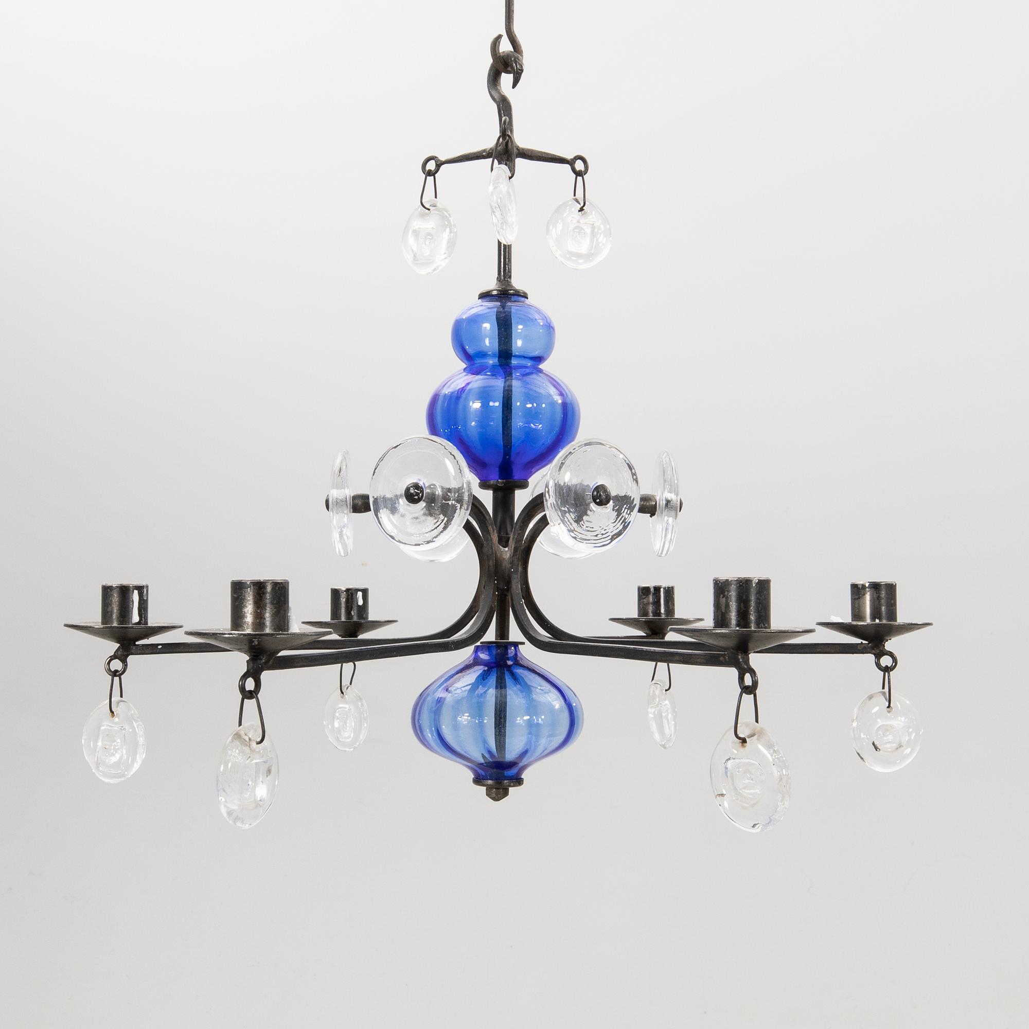 Erik Höglund, Chandelier Boda Ironworks, late 20th century.