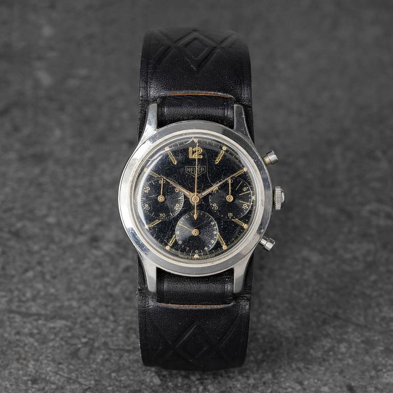 Heuer, "Pre-Carrera", "Gilt dial", chronograph, ca 1960.