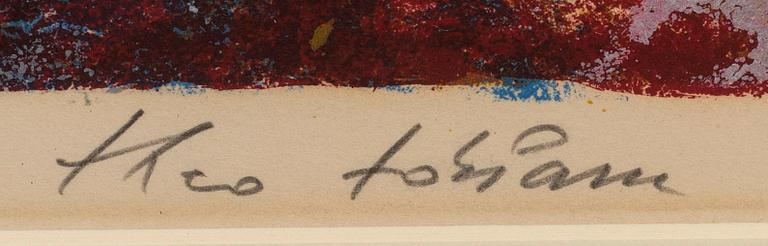 Theo Tobiasse, lithograph in colours, signed and numbered 50/175.