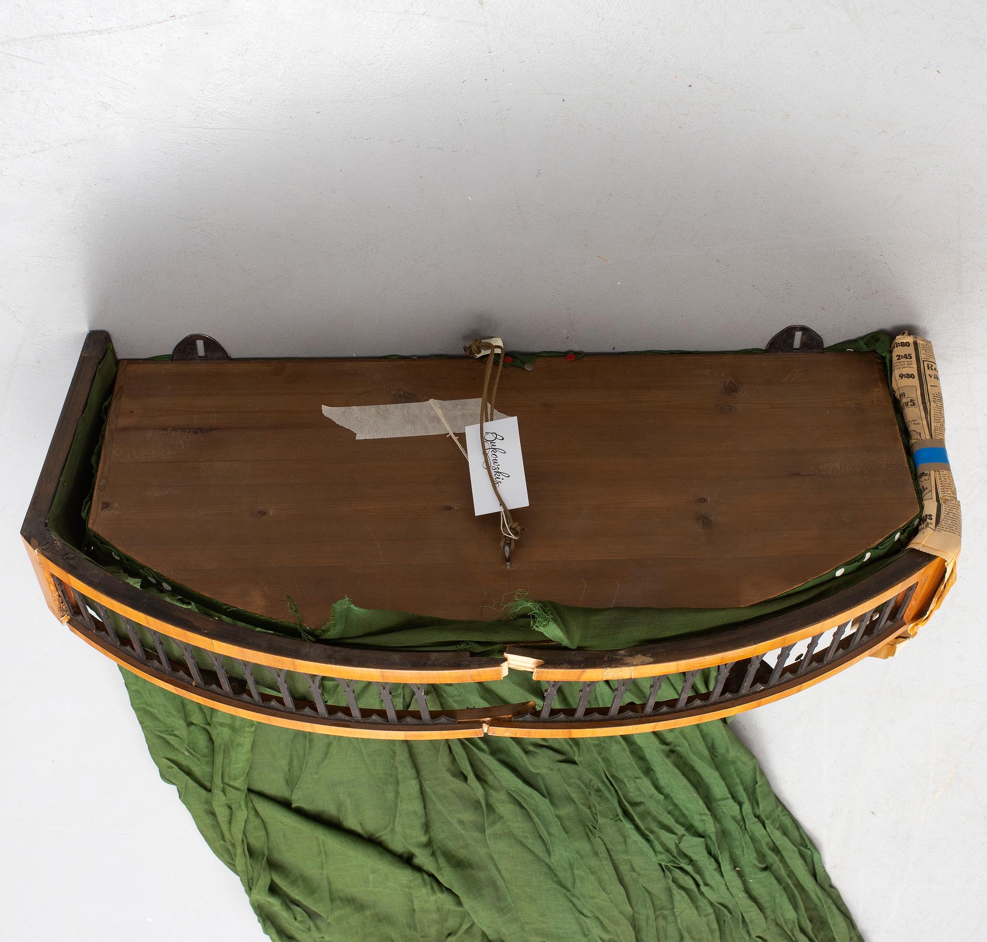 A mid 19th century Biedermeier bedframe.