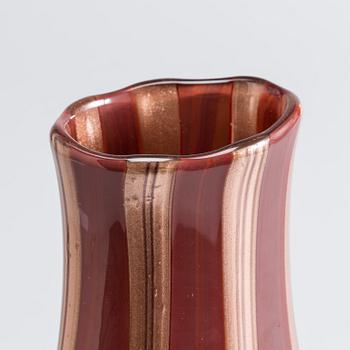 A VITTORIO FERRO MURRINE GLASS VASE FOR FRATELLI PAGNING, 1990-2000.