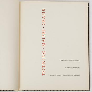 Olle Bærtling, Bok, Per Bjurströms "Tekniker i grafiken" med seriegrafi av Olle Baertling. Upplaga om 1000 ex.
