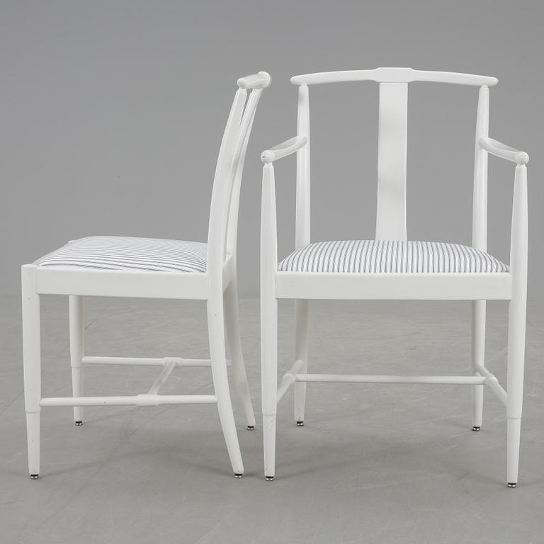 STOLAR samt KARMSTOLAR, 2+2 Triva-serien, Kerstin Hörlin-Holmqvist, Nordiska Kompaniet, 1950-tal.