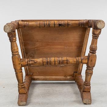 Stol, allmoge, 1800-tal.