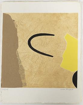 Max Papart, portfolio with 3 etchings in colour, signed 26/75.