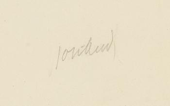 John Jon-And, 2 pencil/charcoal drawings on paper, signed 37 8one).