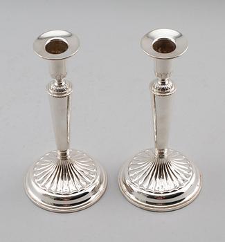 LJUSSTAKAR, 1 par, silver, K&EC, 1956.