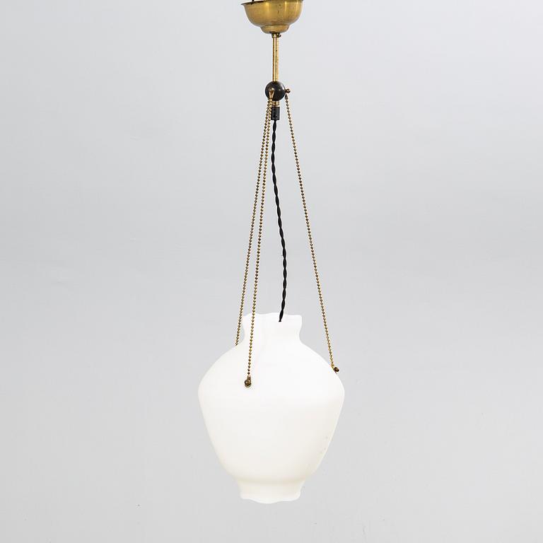 A 1940s Gusum ceiling pendant.