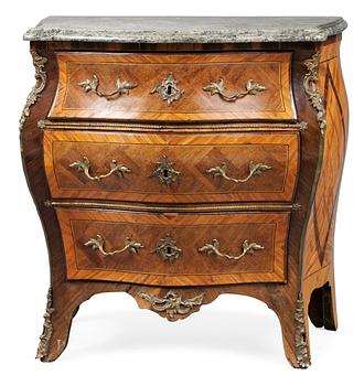856. A Swedish Rococo commode by C. Tietze.