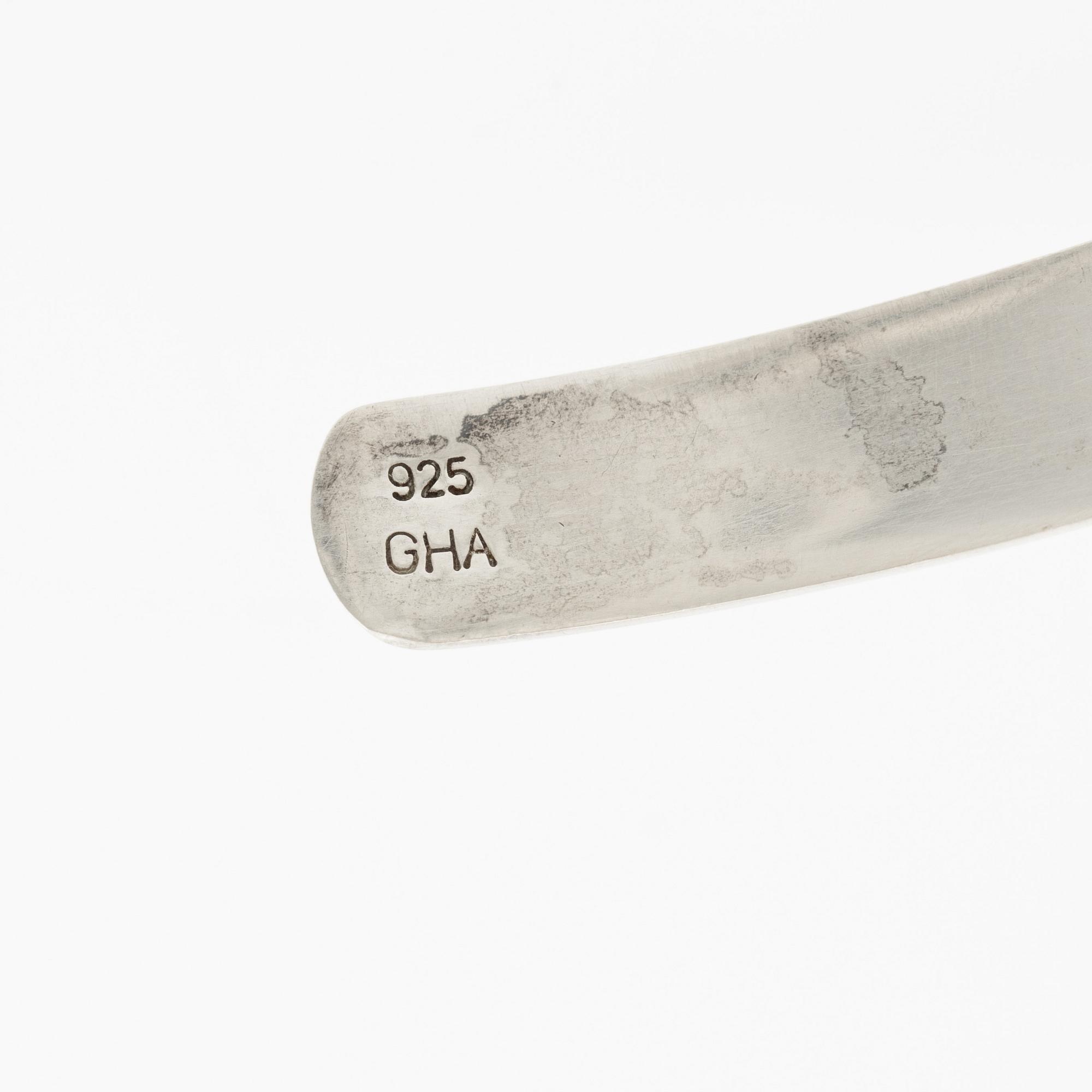 Halssmycke och armring, sterlingsilver.