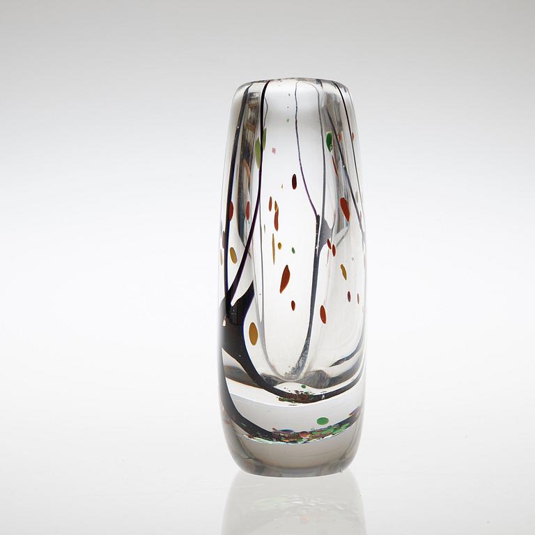 A Vicke Lindstrand glass vase, Kosta 1950's-60's.