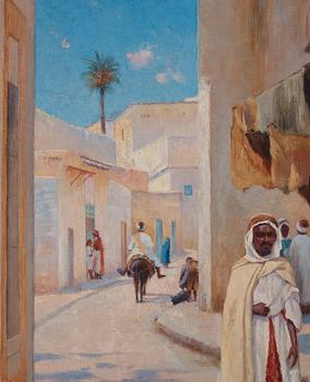 Axel Lindman, Bazar street, North Africa.